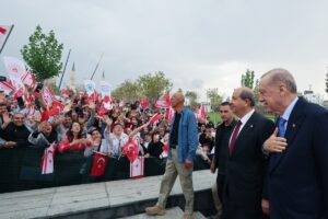 LEFKOŞA (AA) – Cumhurbaşkanı Recep Tayyip Erdoğan, KKTC Cumhuriyet Yerleşkesi'ne