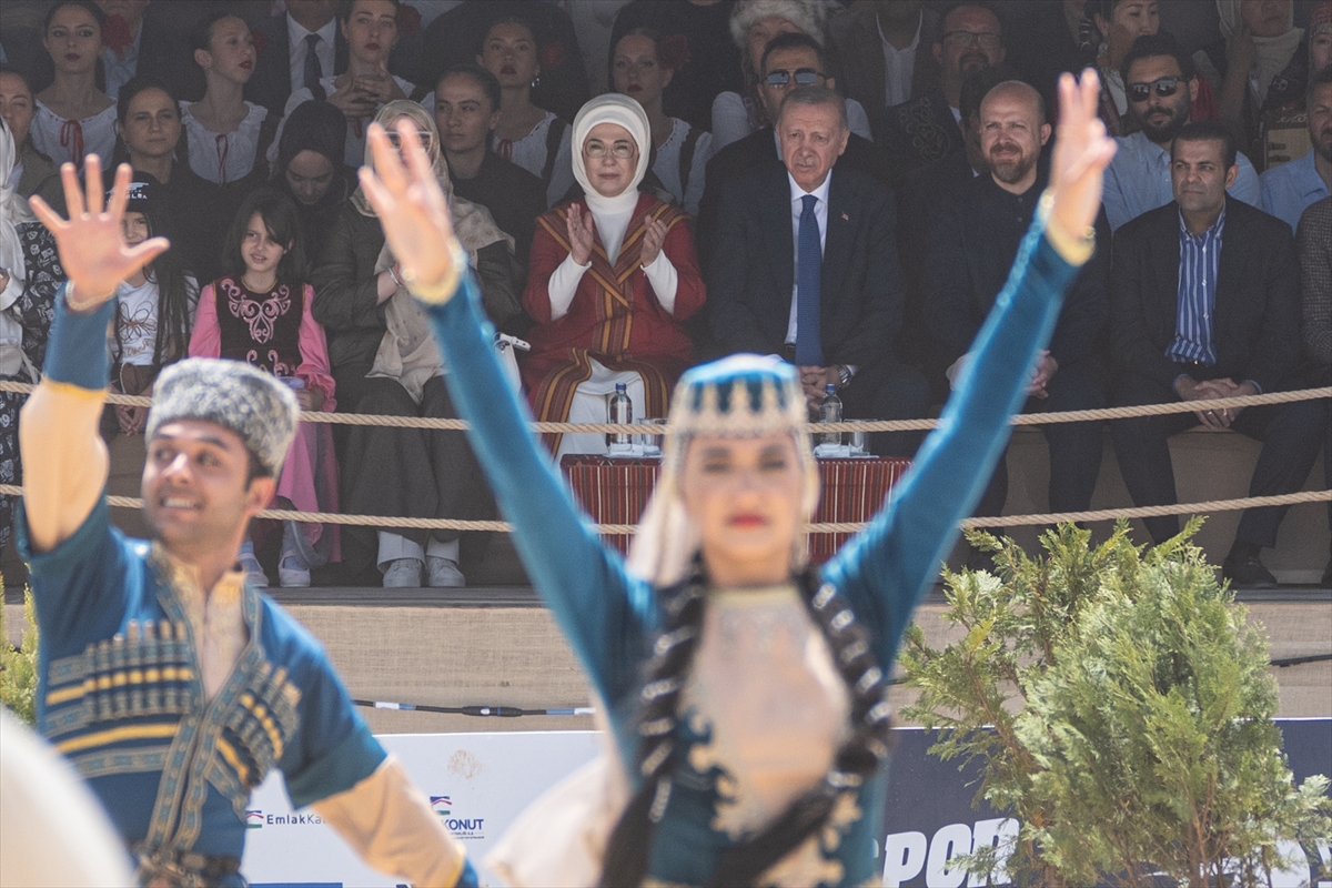 Cumhurbaşkanı Erdoğan'dan 7. Etnospor Kültür Festivali'ne ziyaret