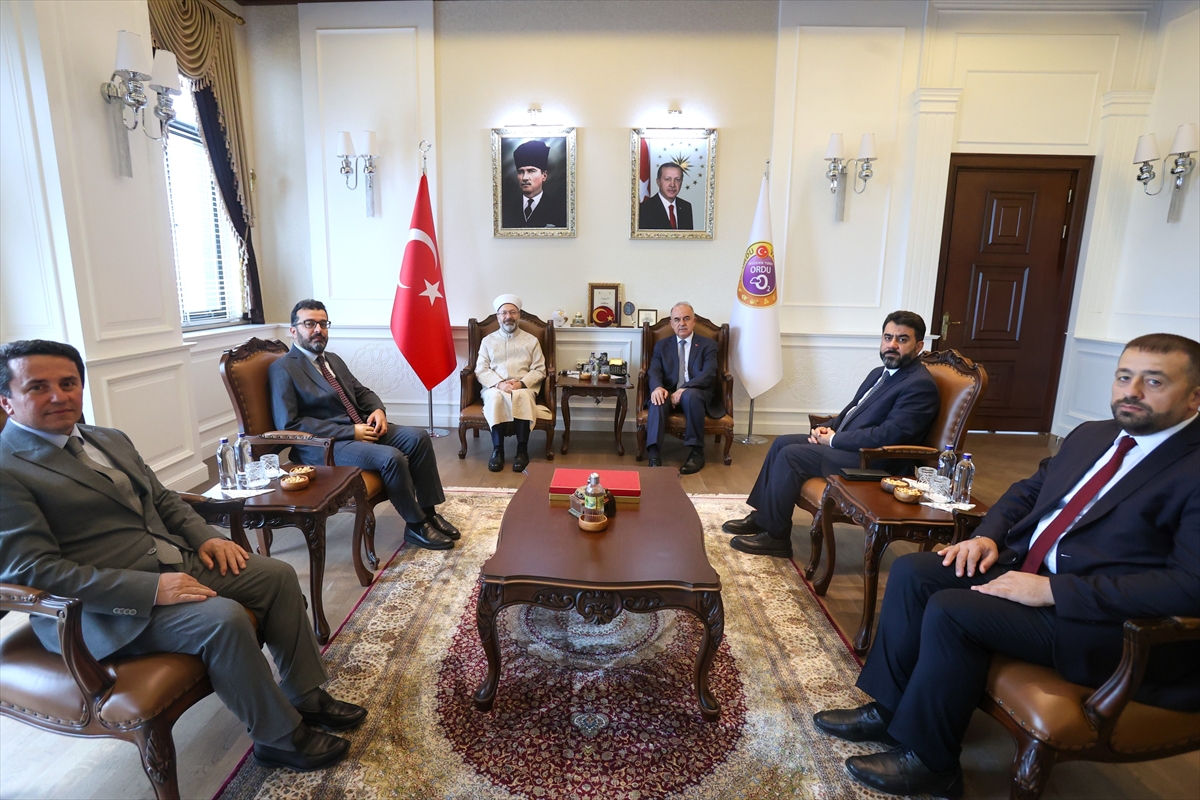 Diyanet İşleri Başkanı Erbaş Ordu Valiliğini ziyaret etti