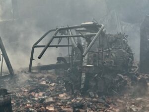 DÜZCE (AA) – Düzce'de yangın çıkan tek katlı ev ile