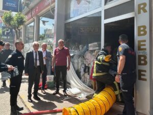 EDİRNE (AA) – Edirne'nin Keşan ilçesinde bir iş yerinde çıkan