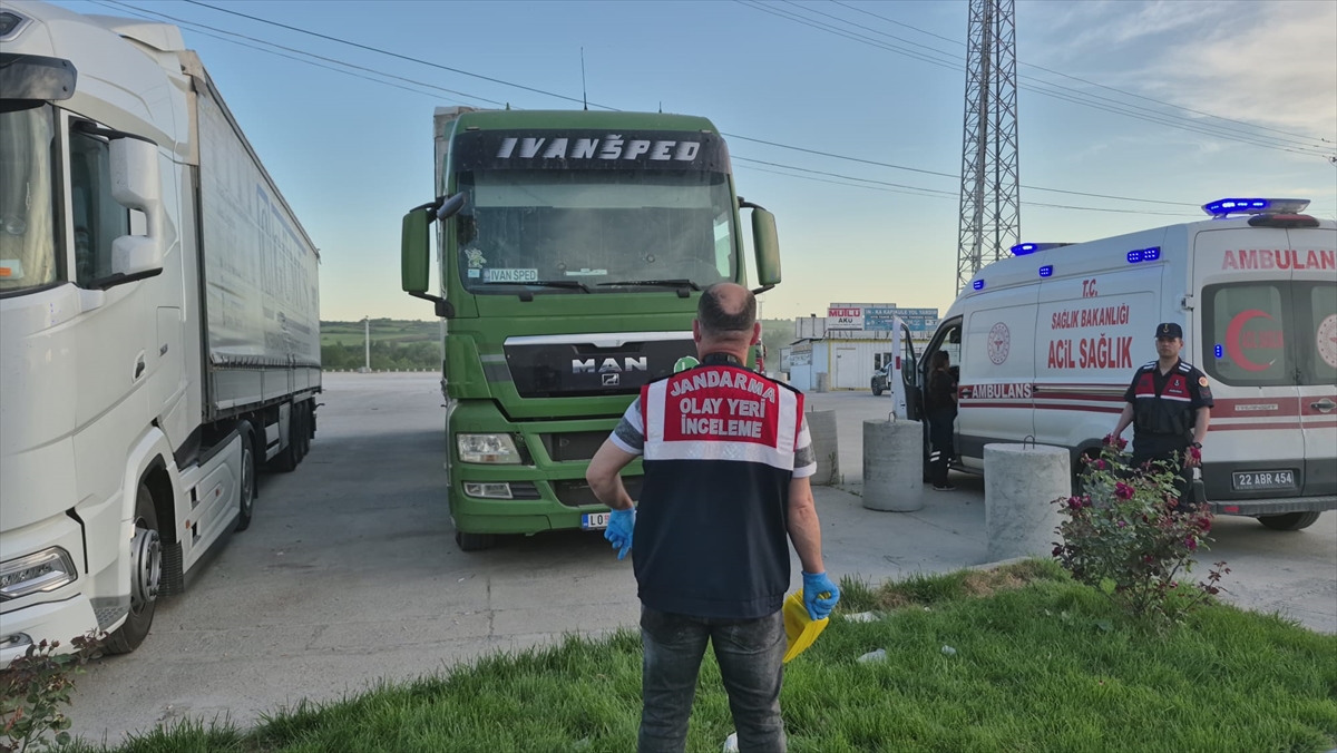 Edirne'de tır sürücüsü aracında ölü bulundu