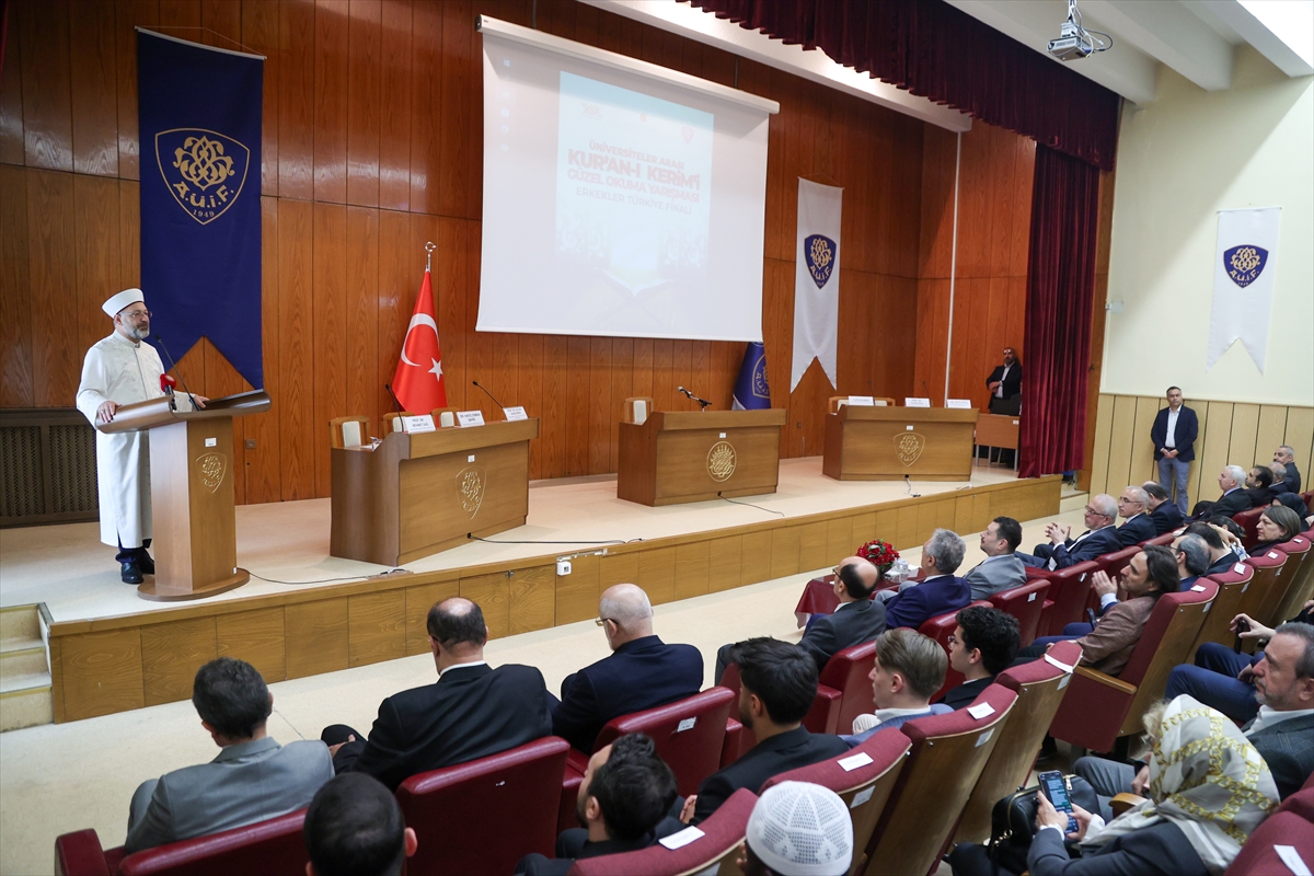 Erbaş, Kur'an-ı Kerim'i Güzel Okuma Yarışması Erkekler Türkiye Finali'ne katıldı: