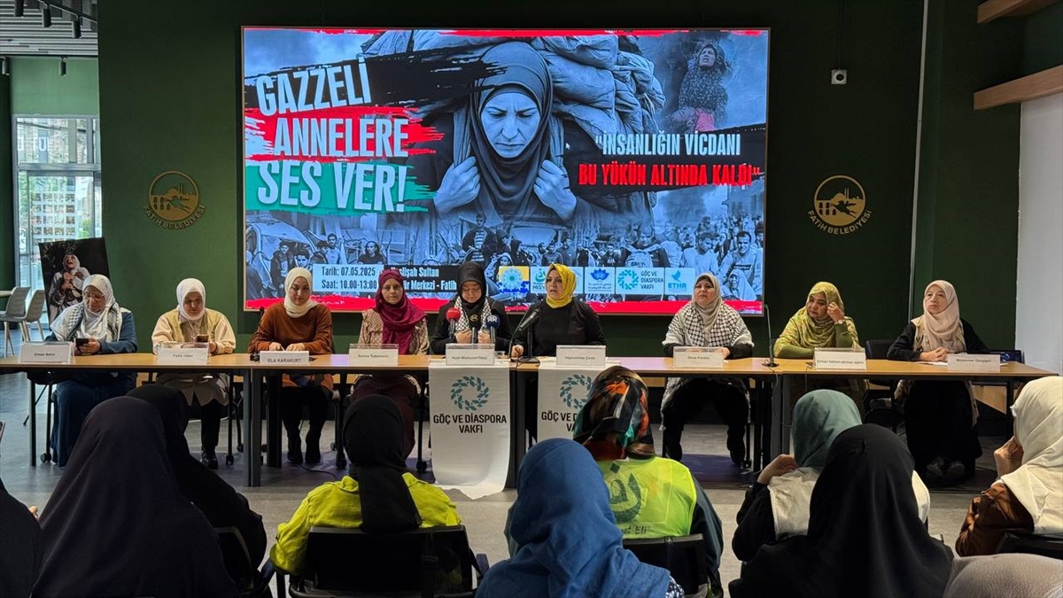 Göç ve Diaspora Vakfı öncülüğünde bir araya gelen STK'lerden Gazzeli annelere destek çağrısı