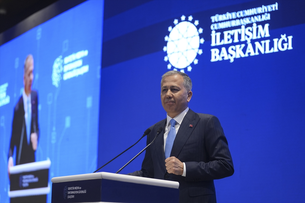 İçişleri Bakanı Yerlikaya “Sentetik Medya ve Enformasyon Güvenliği Çalıştayı”nda konuştu:
