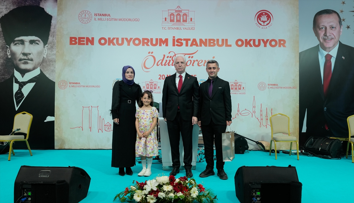 İstanbul'da “Aileler Yarışıyor” kitap okuma yarışmasının ödül töreni düzenlendi
