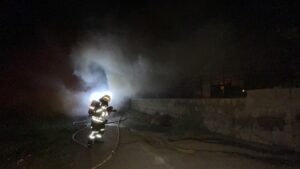 KAYSERİ (AA) – Kayseri'nin Kocasinan ilçesinde prefabrik evde çıkan yangın