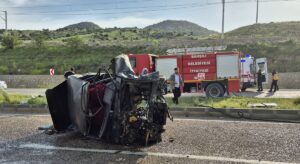 KIRIKKALE (AA) – Kırıkkale'nin Bahşılı ilçesinde meydana gelen trafik kazasında