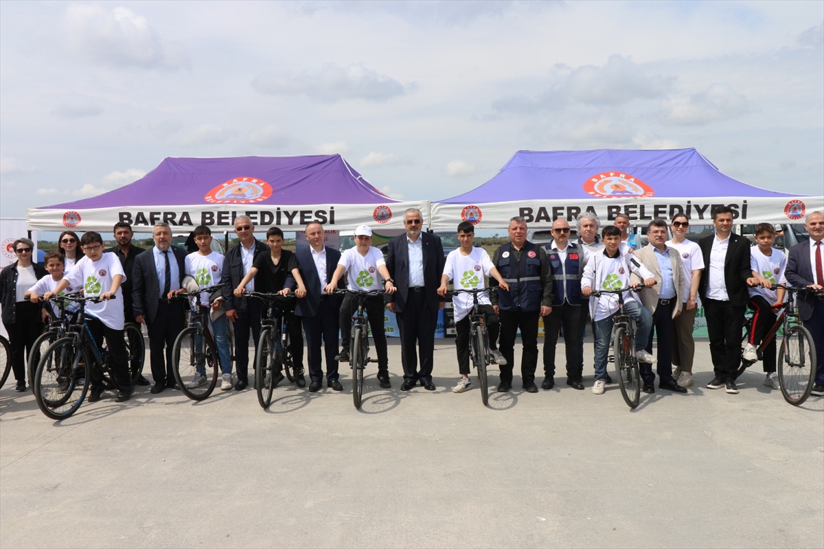 Kızılırmak Deltası Kuş Cenneti'nde bisiklet turu düzenlendi