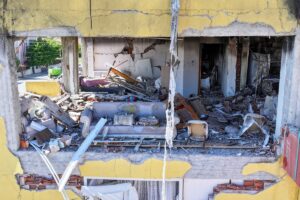 KONYA (AA) – Konya'nın Karatay ilçesinde, bir binada meydana gelen