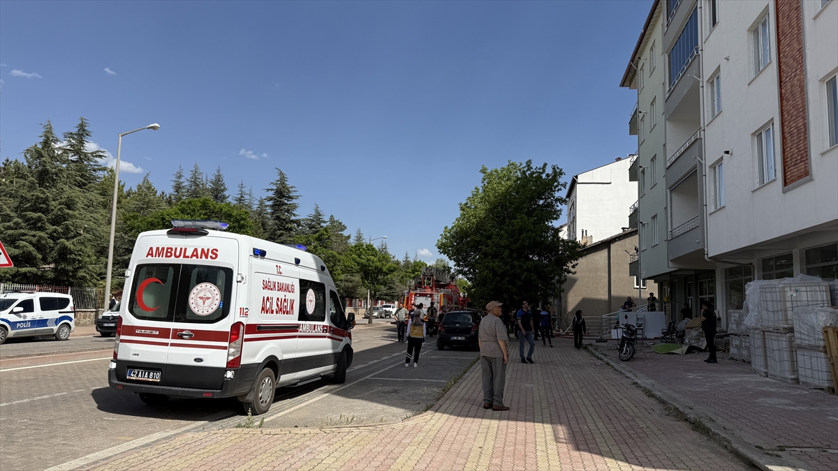 Konya'da iş yerinde çıkan yangın hasara neden oldu