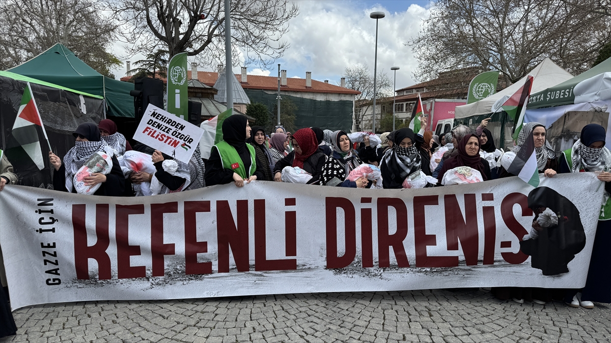 Konya'da İsrail'in Gazze saldırıları protesto edildi