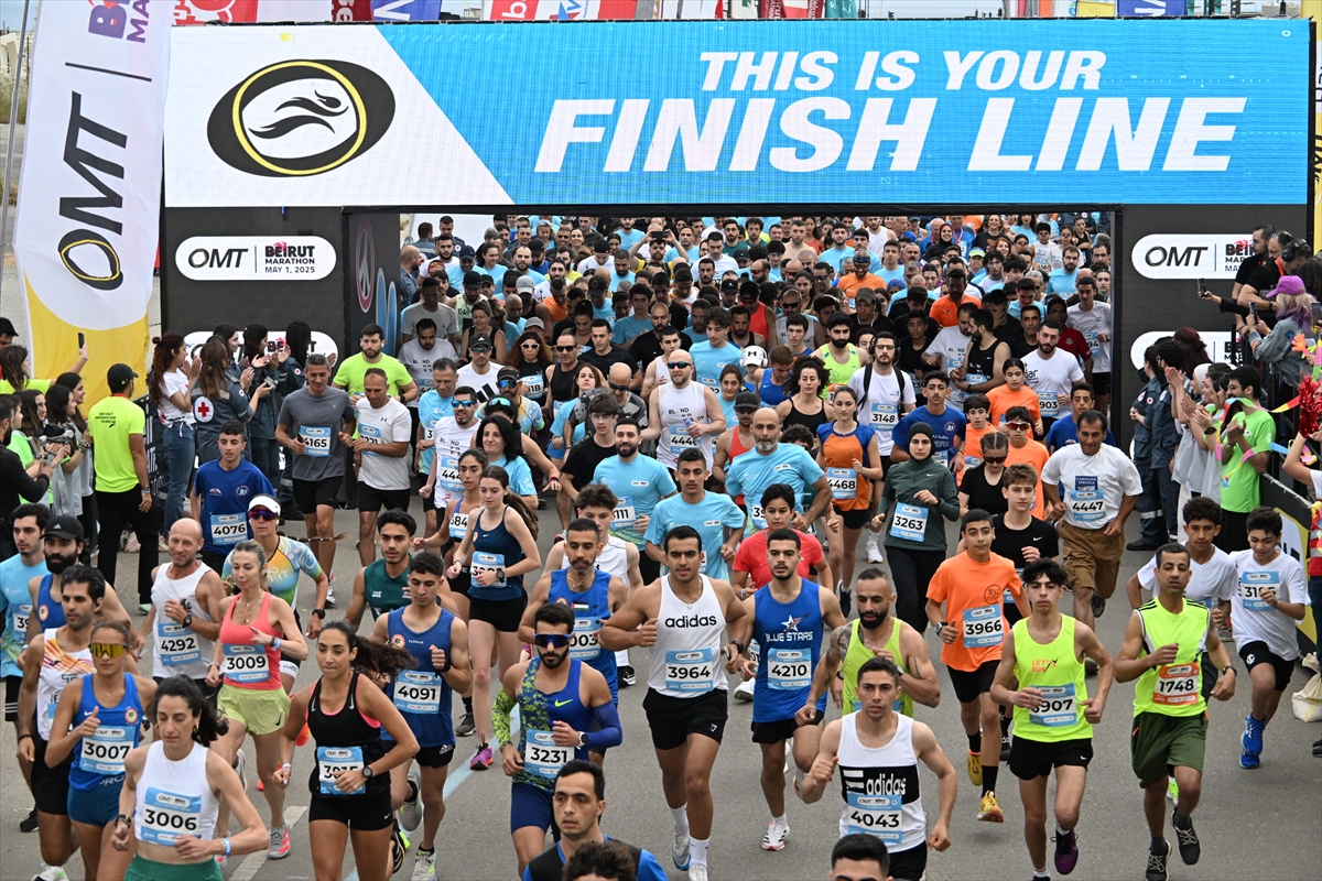Lübnan’da 21. Uluslararası Beyrut Maratonu düzenlendi