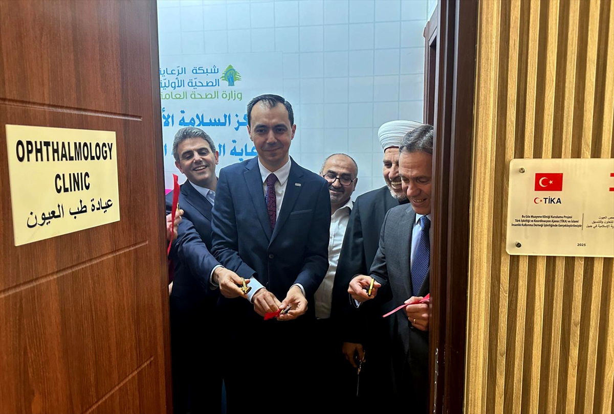 Lübnan'da TİKA'nın desteğiyle kurulan göz kliniği hizmete açıldı