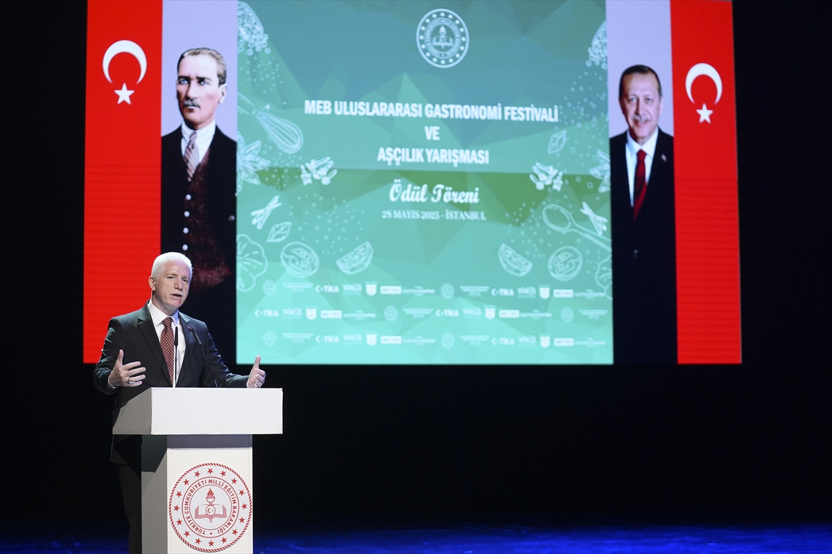 MEB Uluslararası Gastronomi Festivali ve Aşçılık Yarışması'nın ödül töreni İstanbul'da yapıldı