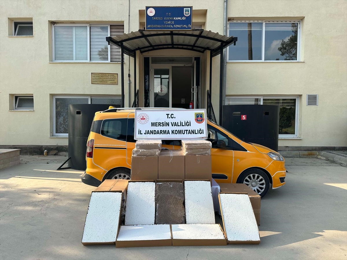 Mersin'de 292 bin 102 makaron ve 250 kilogram bandrolsüz tütün ele geçirildi