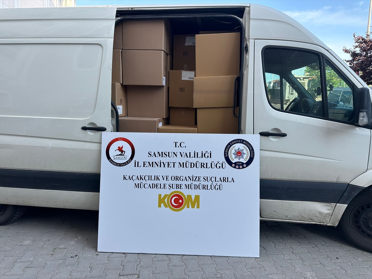 Samsun'da 2 milyon 260 bin kaçak makaron ele geçirildi