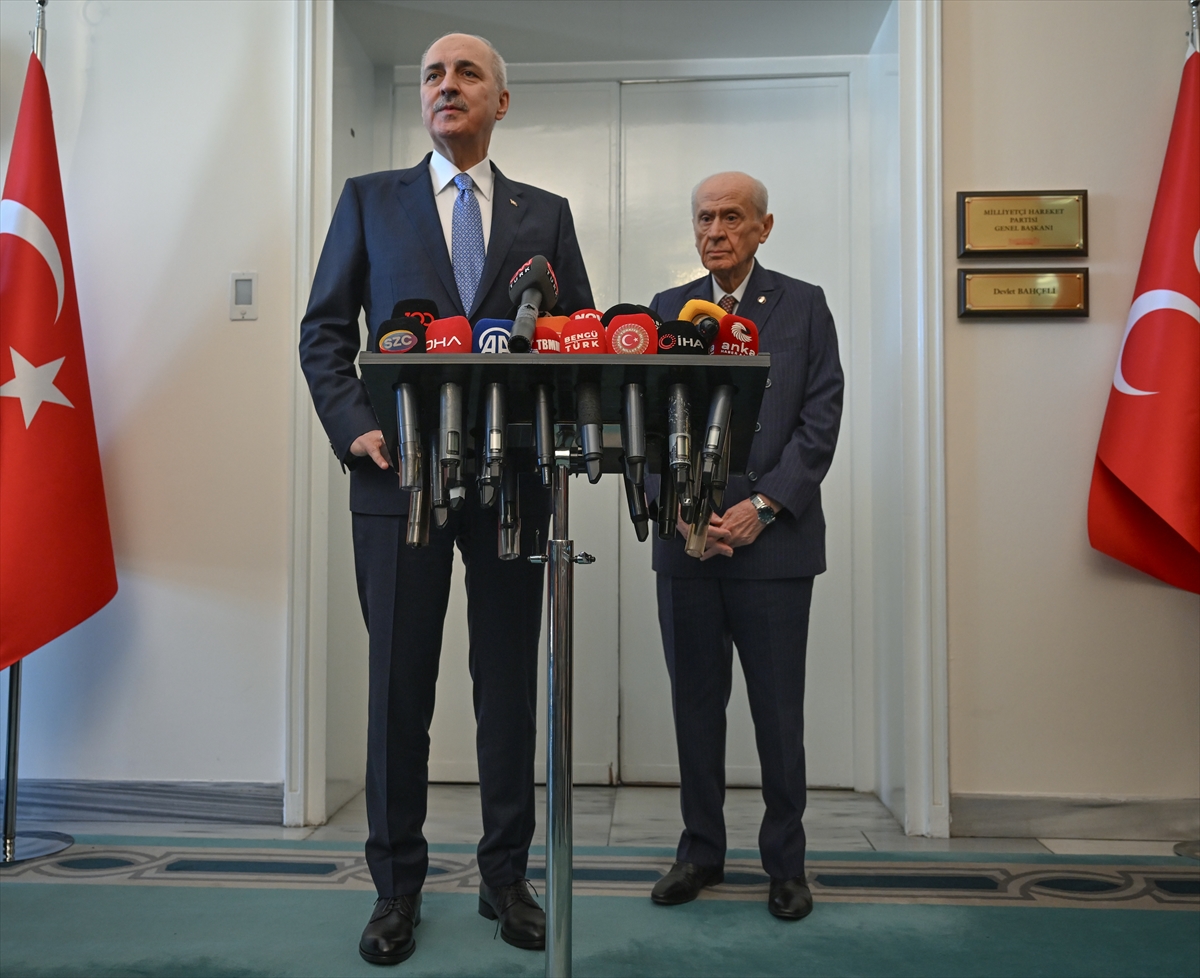 TBMM Başkanı Kurtulmuş, MHP Genel Başkanı Bahçeli'yi ziyaret etti: