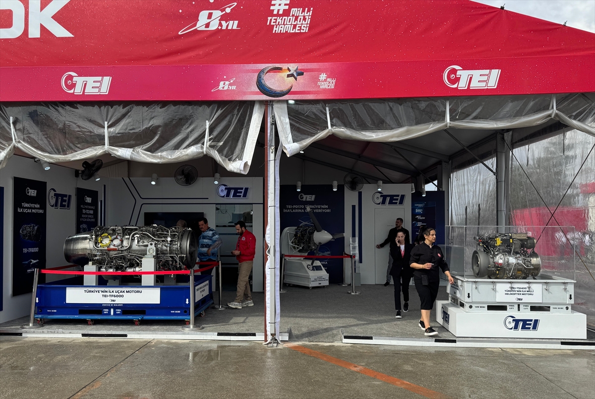 TEI, ürettiği havacılık motorlarını TEKNOFEST KKTC'de sergiliyor