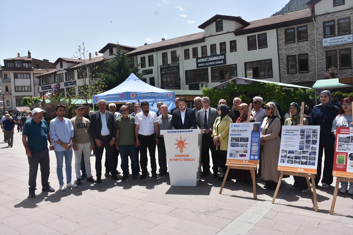Trabzon ve çevre illerde AK Parti teşkilatları 27 Mayıs darbesini kınadı