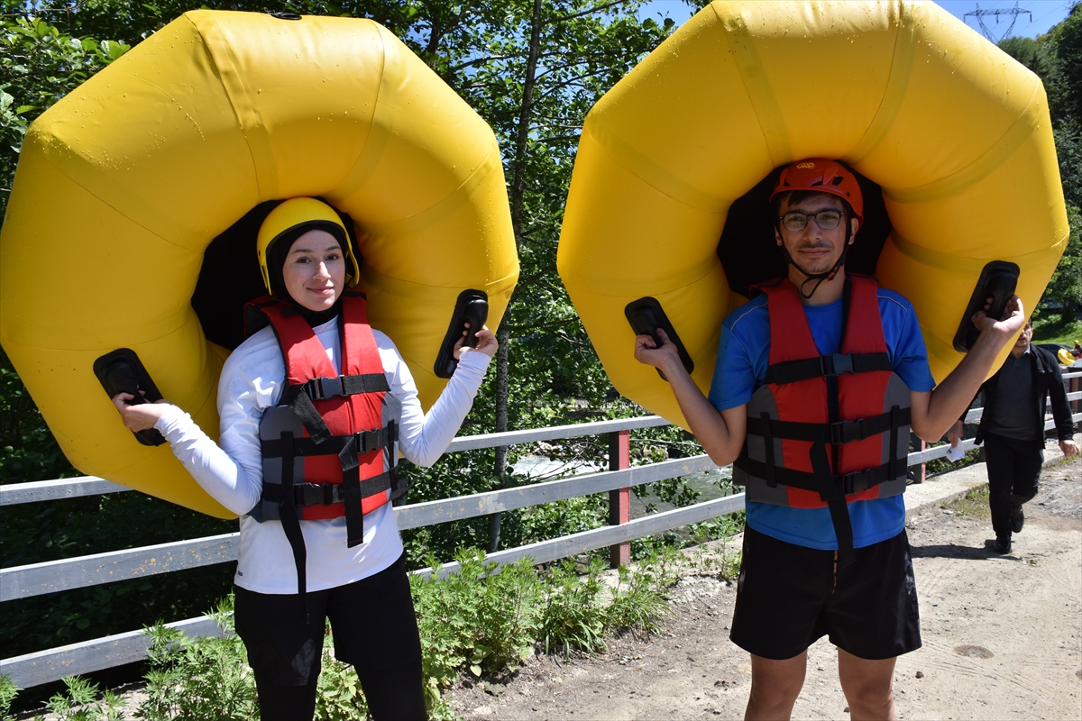 Trabzon'da 2,5 kilometrelik rafting parkuru açıldı
