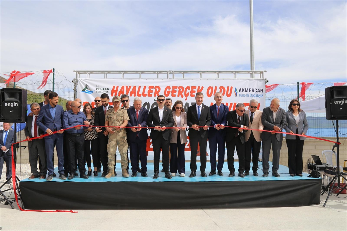 Tunceli'nin Pertek ve Çemişgezek ilçeleri doğal gaza kavuştu