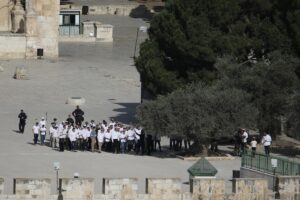 KUDÜS (AA) – Yüzlerce fanatik Yahudi’nin Doğu Kudüs’ün İsrail tarafından