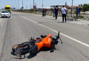 AKSARAY (AA) – Aksaray'ın Eskil ilçesinde motosikletin çarptığı bisiklet sürücüsü