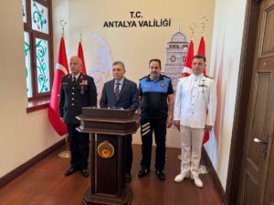 ANTALYA (AA) – Antalya Valisi Hulusi Şahin, Kurban Bayramı tatili