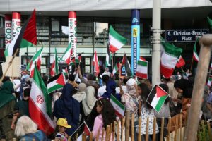 VİYANA (AA) – Avusturya'nın başkenti Viyana'da düzenlenen gösteride, İsrail'in Filistin