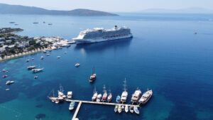 MUĞLA (AA) – Muğla'nın Bodrum ilçesine ilk kez gelen AROYA