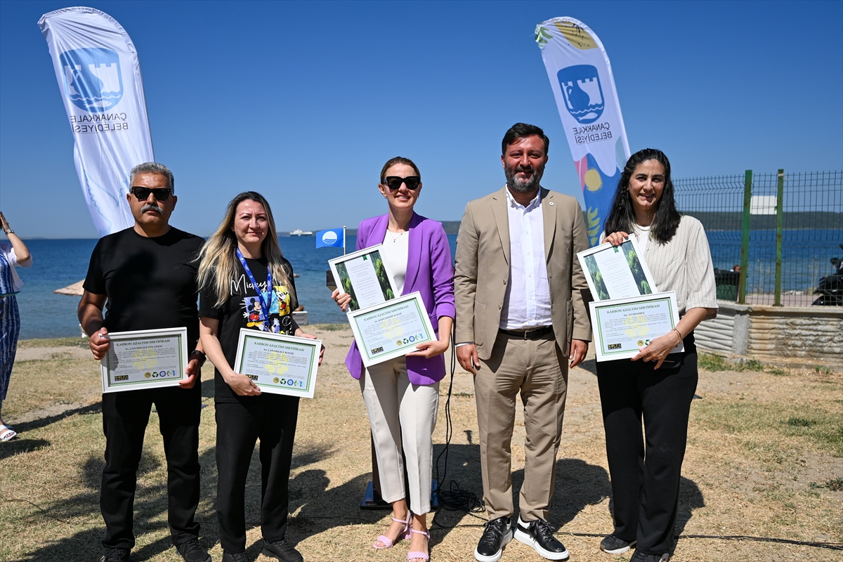 Çanakkale'de 3 plajda “Mavi Bayrak” yeniden kazanıldı