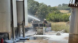 ÇANAKKALE (AA) – Çanakkale'nin Çan ilçesinde bir fabrikada meydana gelen