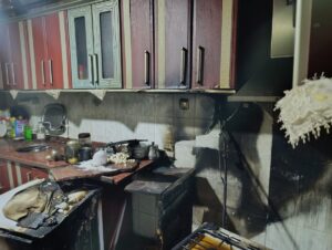 ERZURUM (AA) – Erzurum'un Horasan ilçesinde bir evin mutfağında çıkan