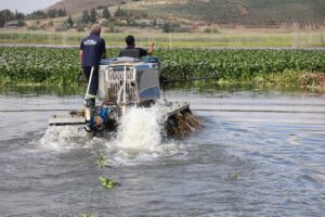 HATAY (AA) – Hatay'ın Kırıkhan ilçesindeki Gölbaşı Gölü'nü kaplayan su