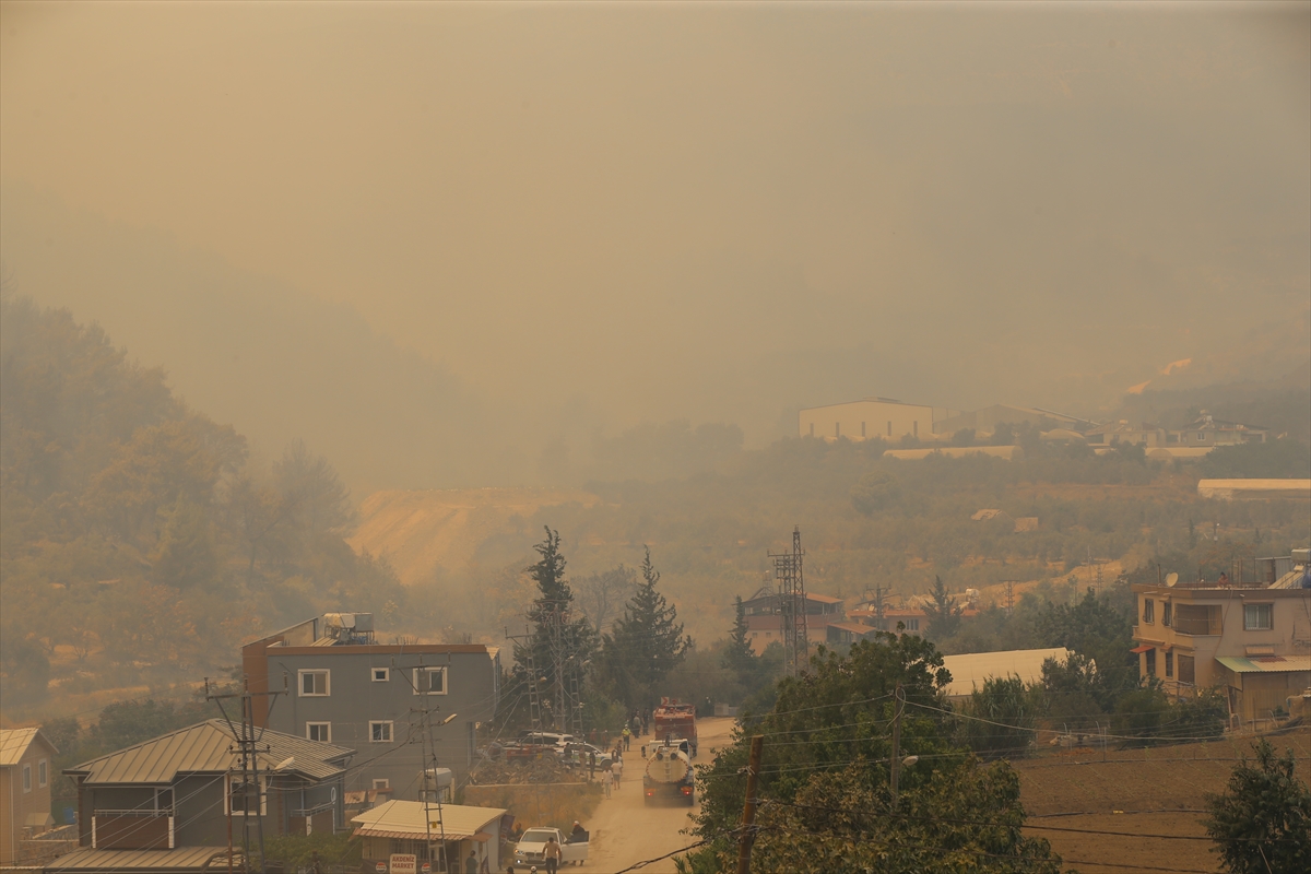 GÜNCELLEME – Hatay'da ormanlık alanda yangın çıktı