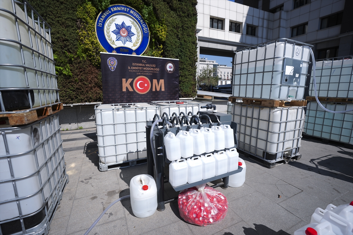 İstanbul'da sahte içki operasyonunda 9 şüpheli yakalandı