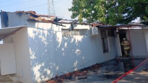 İZMİR (AA) – İzmir'in Ödemiş ilçesinde müştemilatta çıkan yangında yaralanan