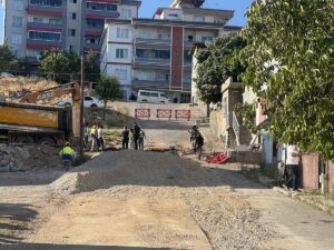 KAHRAMANMARAŞ (AA) – Kahramanmaraş'ın Onikişubat ilçesinde alt yapı çalışması sırasında