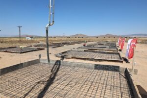 KAHRAMANMARAŞ (AA) – Kahramanmaraş'ın Türkoğlu ilçesinde "Ahırların Temel Atma ve