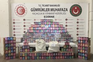 EDİRNE (AA) – Edirne'de düzenlenen kaçakçılık operasyonlarında, 29 kilo 576