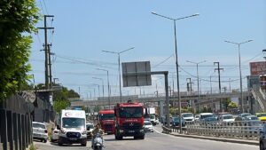 KOCAELİ (AA) – Kocaeli'nin Gebze ilçesinde çelik döküm fabrikasında çıkan