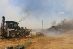 MANİSA (AA) – Manisa'nın Kula ilçesinde makilik alanda çıkan yangın