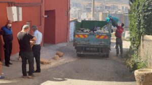 MARDİN (AA) – Mardin'in merkez Artuklu ilçesinde, atık biriktirildiği belirlenen