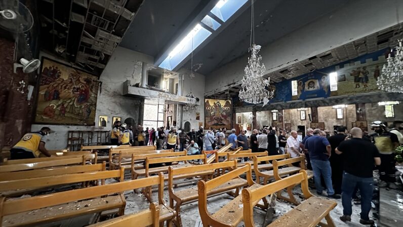 Şam’da kilisede meydana gelen patlamada çok sayıda kişi hayatını kaybetti