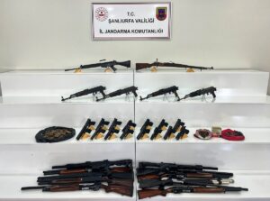 ŞANLIURFA (AA) – Şanlıurfa'nın Viranşehir ilçesinde, samanlık ve kayalıklar arasına