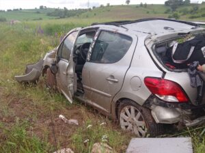 TOKAT (AA) – Tokat'ın Zile ilçesinde tarlaya devrilen otomobildeki 3