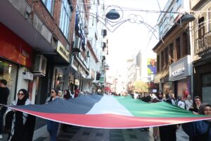 TRABZON (AA) – Trabzon'da, Gazze'ye destek için yürüyüş düzenlendi. Ortahisar