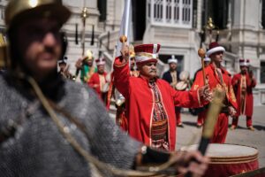 İSTANBUL (AA) – Milli Savunma Bakanlığı Mehteran Birliğinin gösterisi, yerli