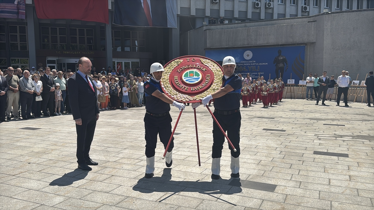 Zonguldak'ın kurtuluşunun 104. yıl dönümü kutlandı, Uzun Mehmet anıldı